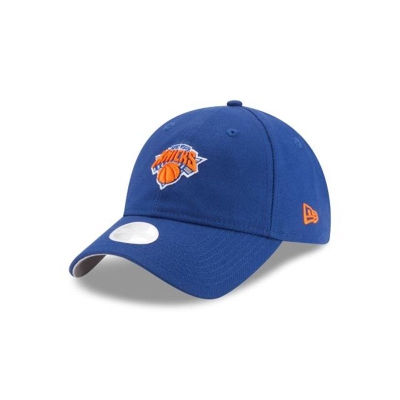 New York Knicks Gorra | New Era NBA Waxed Canvas 9twenty Adjustable Cap Mexico - Azules